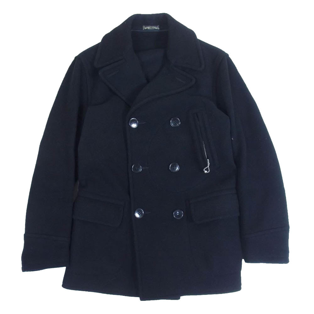 ワープ アンド ウーフ PIONEER TAILORING P COAT 30's ヘラクレス スポーツジャケット ピーコート ブラック系 38【中古】