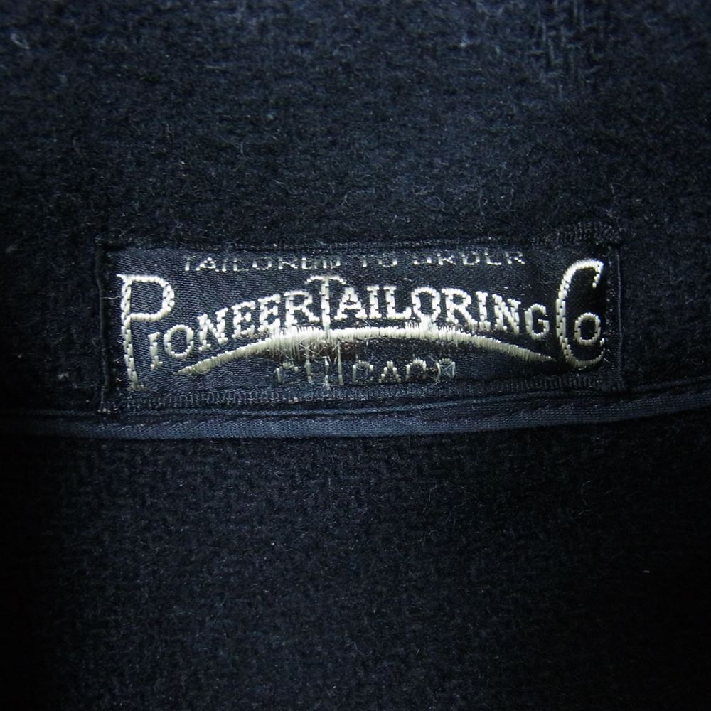 ワープ アンド ウーフ PIONEER TAILORING P COAT 30's ヘラクレス スポーツジャケット ピーコート ブラック系 38【中古】