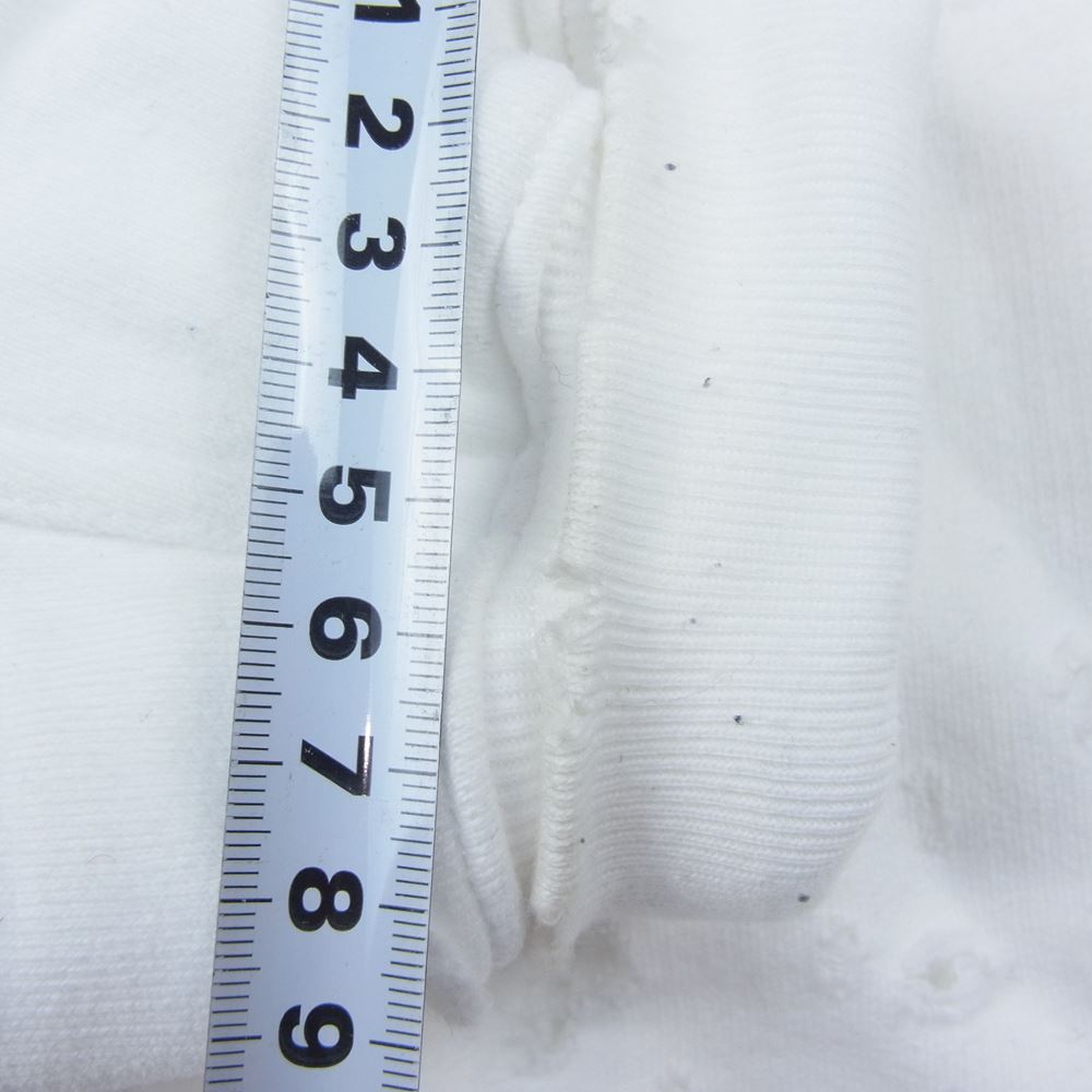 BALENCIAGA バレンシアガ 21SS 659403 TKVB6  国内正規品 DESTROYED ロゴ デストロイ パーカー ホワイト系 XXS【中古】