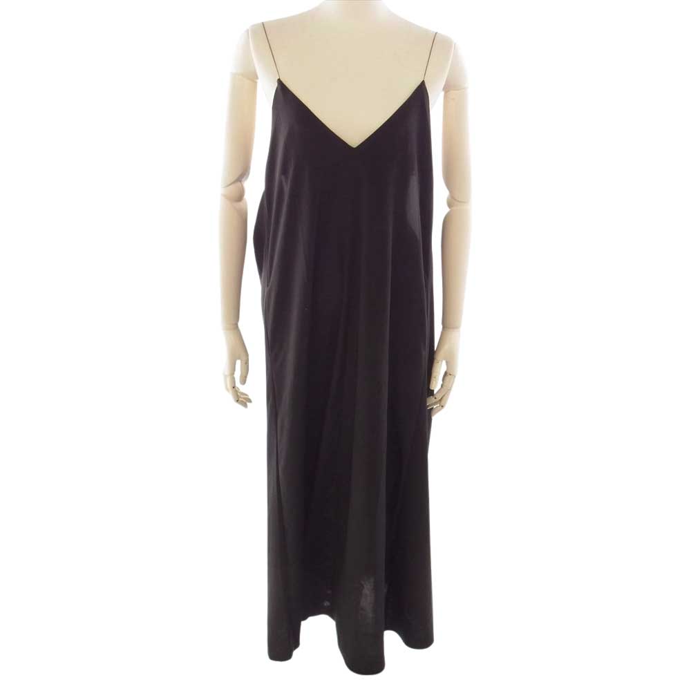 リトルスージー Cord Slip Dress キャミソール ワンピース スリップドレス ブラック系 ONE SIZE【中古】