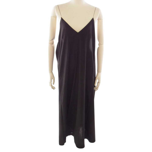 リトルスージー Cord Slip Dress キャミソール ワンピース スリップドレス ブラック系 ONE SIZE【中古】