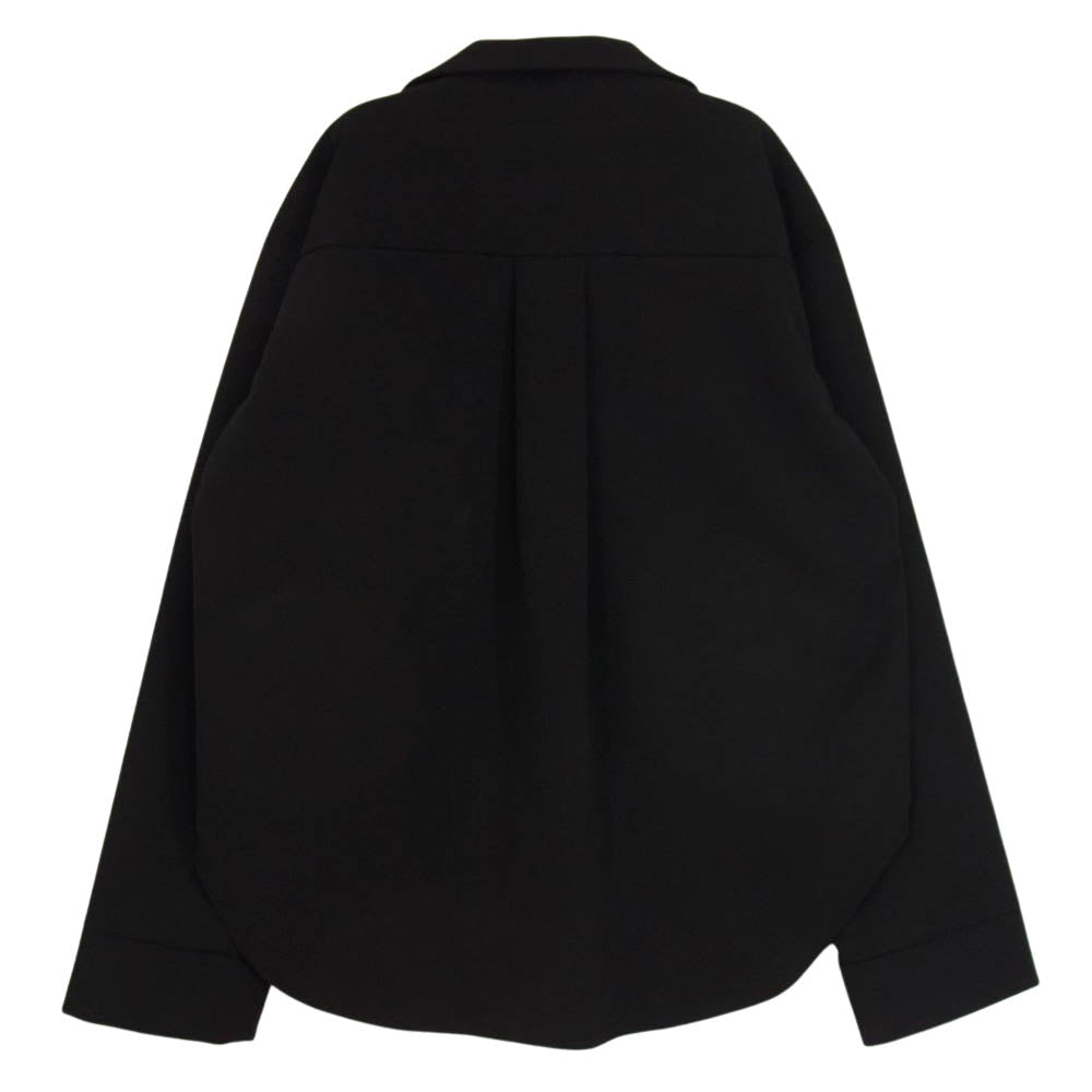 6 ロク 8612-241-0213 BEAUTY & YOUTH UNITED ARROWS SKIPPER SHIRT スキッパー 長袖 シャツ ブラック系 サイズ表記無【美品】【中古】