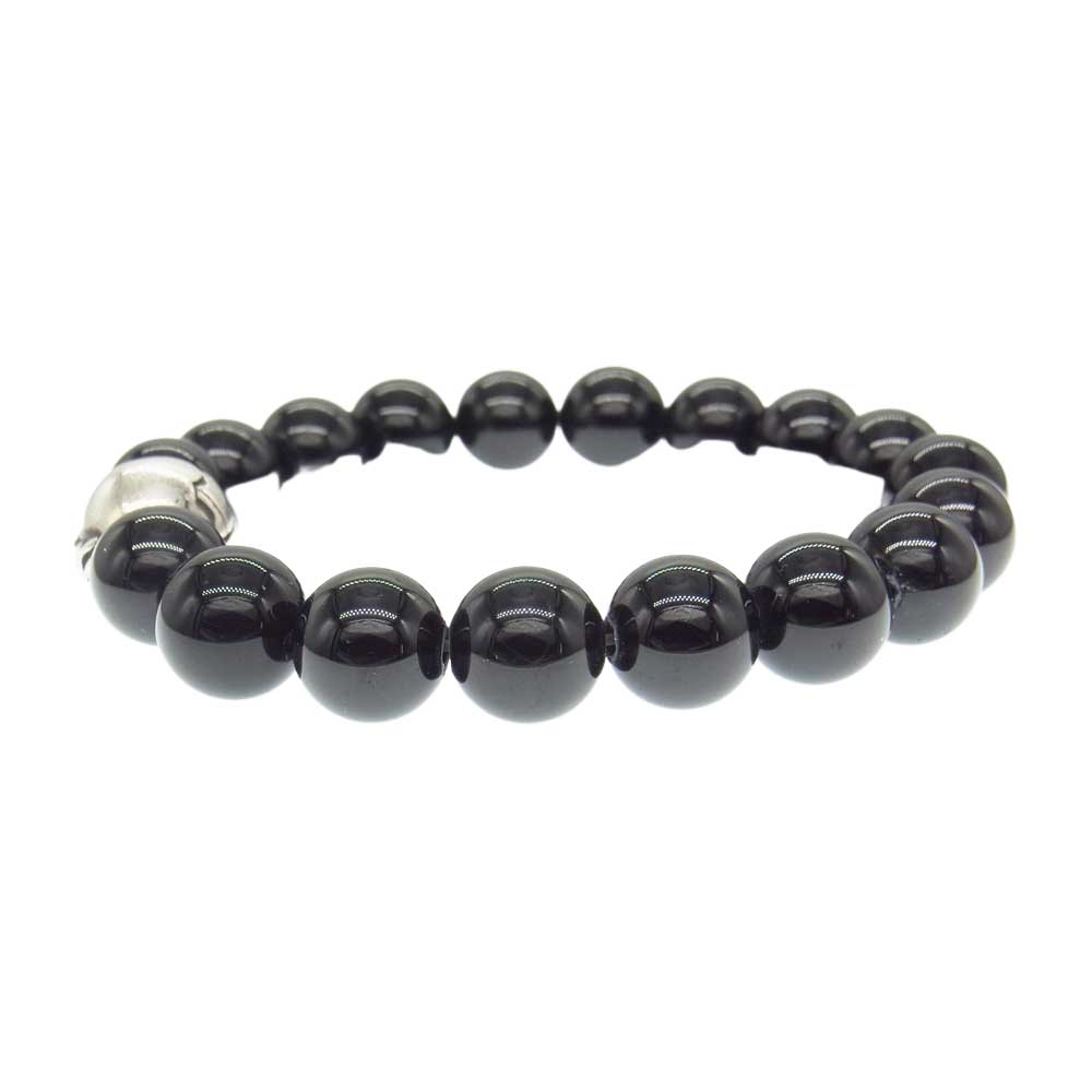 CHROME HEARTS クロムハーツ（原本有） BEAD 24 10ｍｍ ビーズ ブレスレット シルバー系 ブラック系【中古】