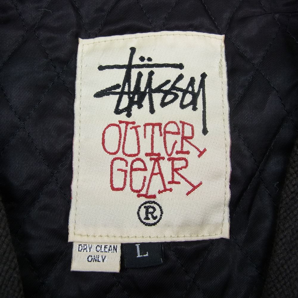 と*使様 Stussy OUTER GEAR XL ネイビー ダウンベスト STUSSY（ステューシー） ジャケット メンズ Reversible Down Workgear
