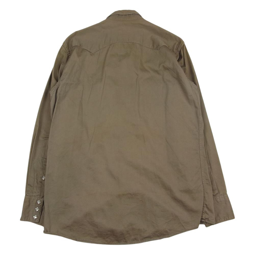 Lee リー ヴィンテージ 60s WESTERNER ウェスターナー 長袖 シャツ ブラウン系 16【中古】