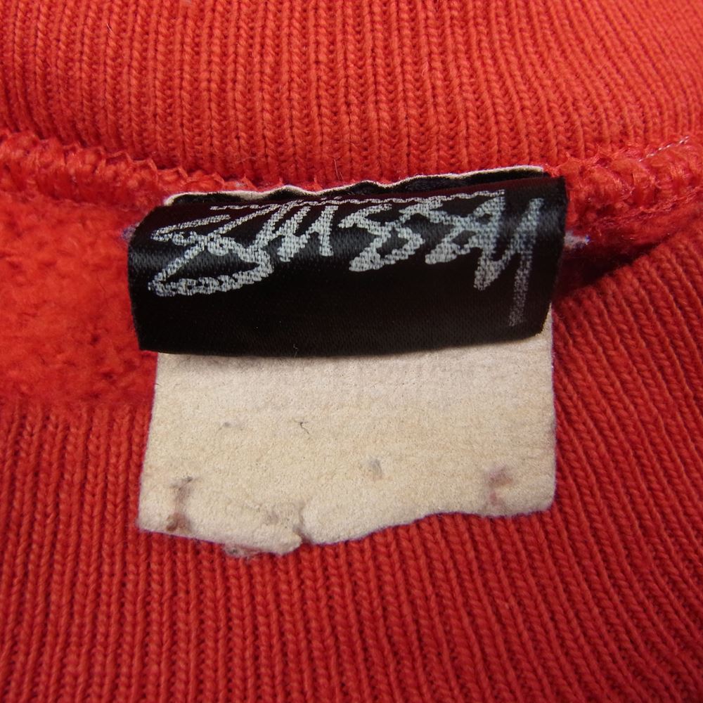 STUSSY ステューシー OLD Stussy ヴィンテージ オールド 80s 初期タグ ラスタカラー クラウン バックプリント スウェット レッド系【中古】