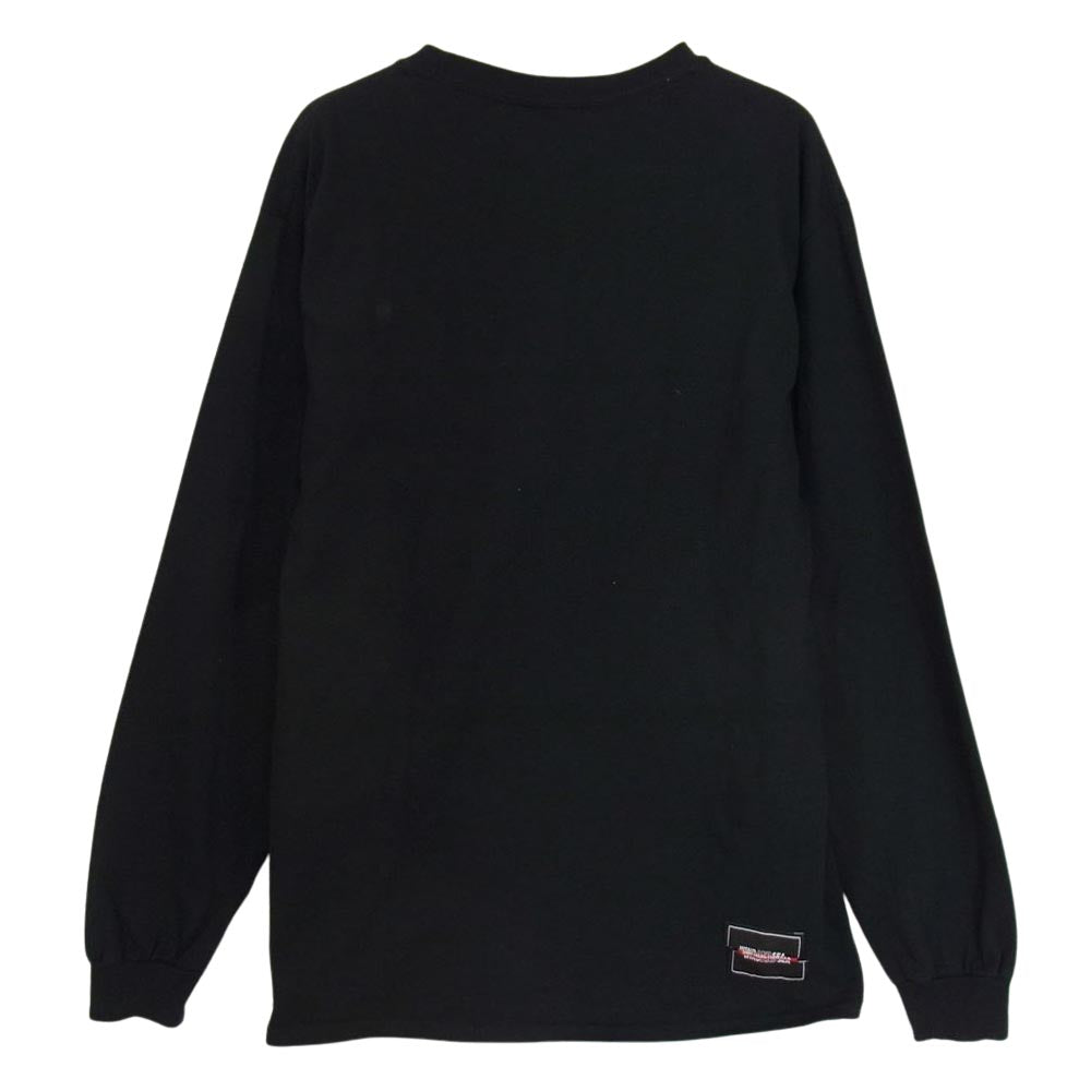 WIND AND SEA ウィンダンシー WDS-XXX-SP-08 GOD SELECTION XXX ゴッドセレクション ロゴ刺繍 長袖 Tシャツ ブラック系 M【中古】