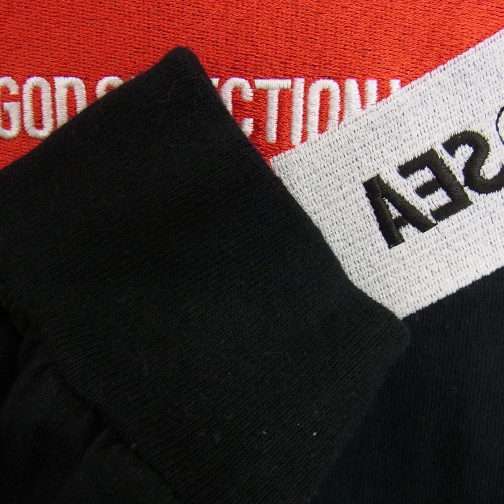 WIND AND SEA ウィンダンシー WDS-XXX-SP-08 GOD SELECTION XXX ゴッドセレクション ロゴ刺繍 長袖 Tシャツ ブラック系 M【中古】