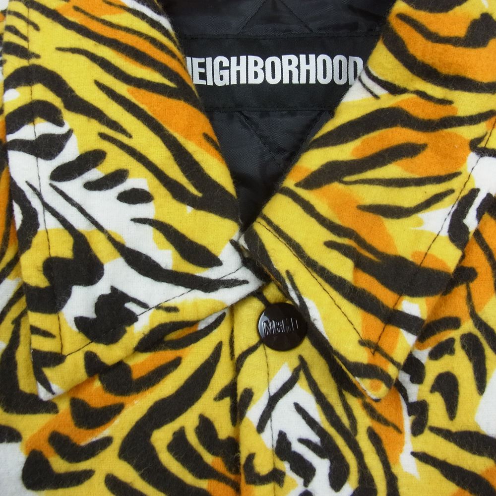 NEIGHBORHOOD ネイバーフッド 21AW 212SINH-JKM02 TIGER C-JKT タイガー 裏キルティング コーチ ジャケット イエロー系 M【新古品】【未使用】【中古】