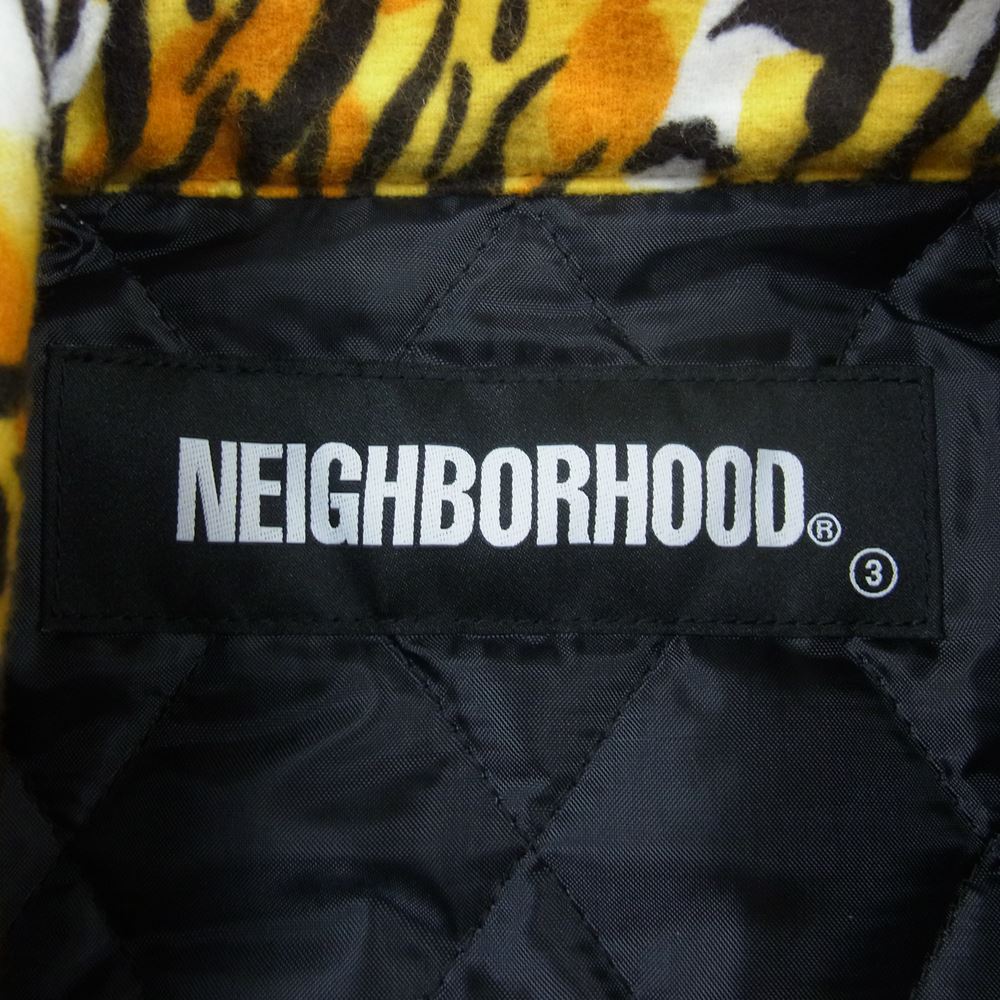 NEIGHBORHOOD ネイバーフッド 21AW 212SINH-JKM02 TIGER C-JKT タイガー 裏キルティング コーチ ジャケット イエロー系 M【新古品】【未使用】【中古】
