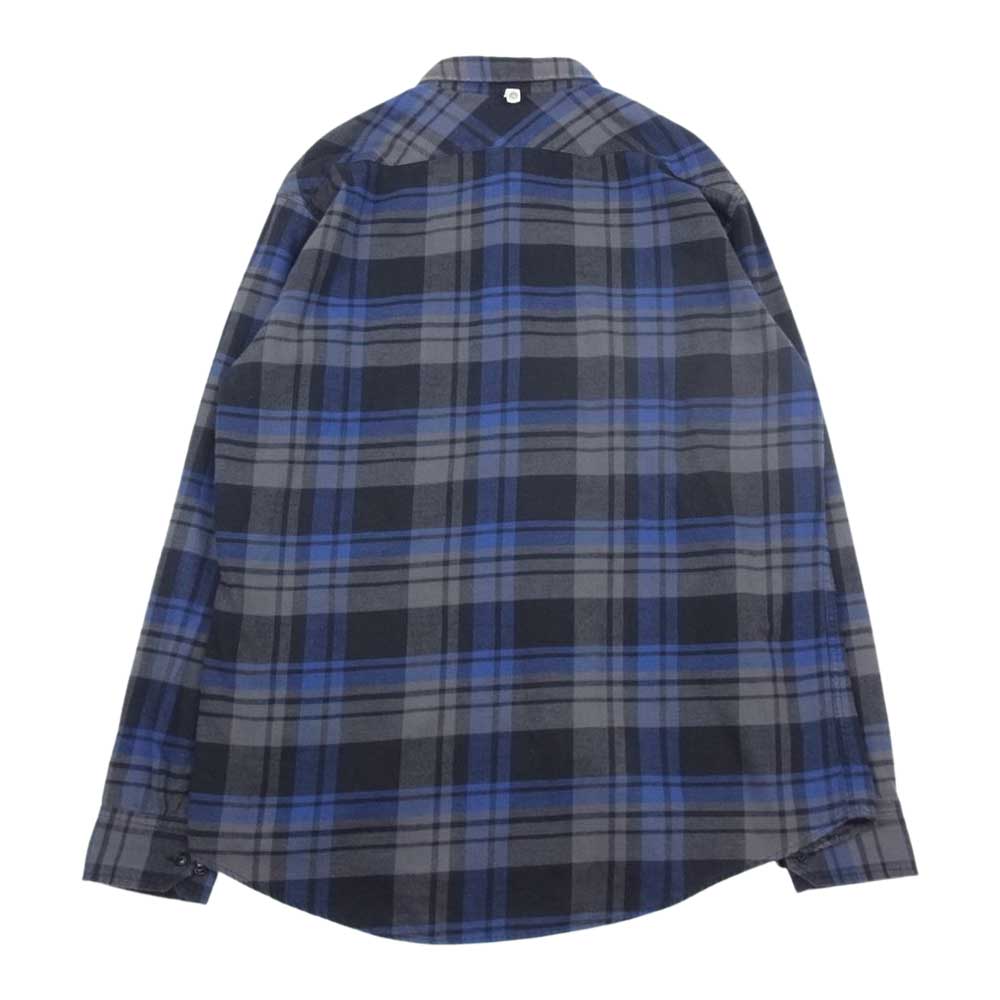 VISVIM ビズビム VS0001344 チェック ネル シャツ ネイビー系 XL【中古】