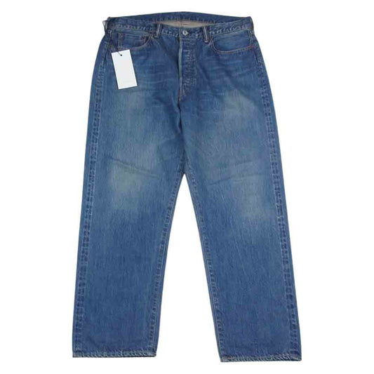 アプレッセ 22AW 22AAP-04-05H Washed Denim Wide Pants ウォッシュド ワイド デニム パンツ インディゴブルー系 34【美品】【中古】