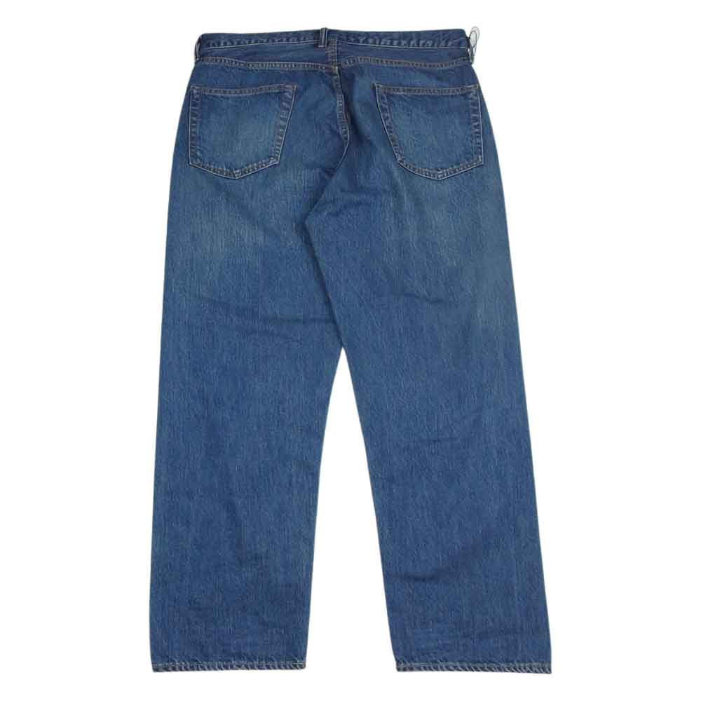 アプレッセ 22AW 22AAP-04-05H Washed Denim Wide Pants ウォッシュド ワイド デニム パンツ インディゴブルー系 34【美品】【中古】
