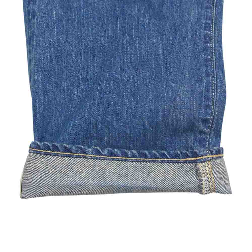 アプレッセ 22AW 22AAP-04-05H Washed Denim Wide Pants ウォッシュド ワイド デニム パンツ インディゴブルー系 34【美品】【中古】
