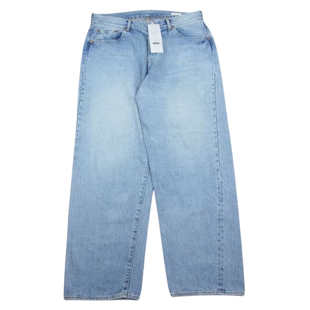 COMOLI コモリ 22AW W03-03004 5P 5ポケット デニム パンツ BLEACH ブリーチ インディゴブルー系 2【美品】【中古】