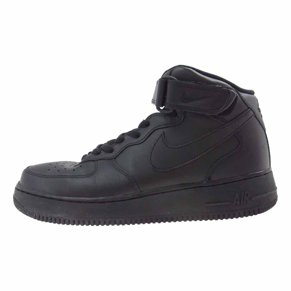 NIKE ナイキ 308497-006 AIR FORCE 1 AF1 MID 07 エアフォースワン ミッドカット スニーカー ブラック系 27cm【中古】