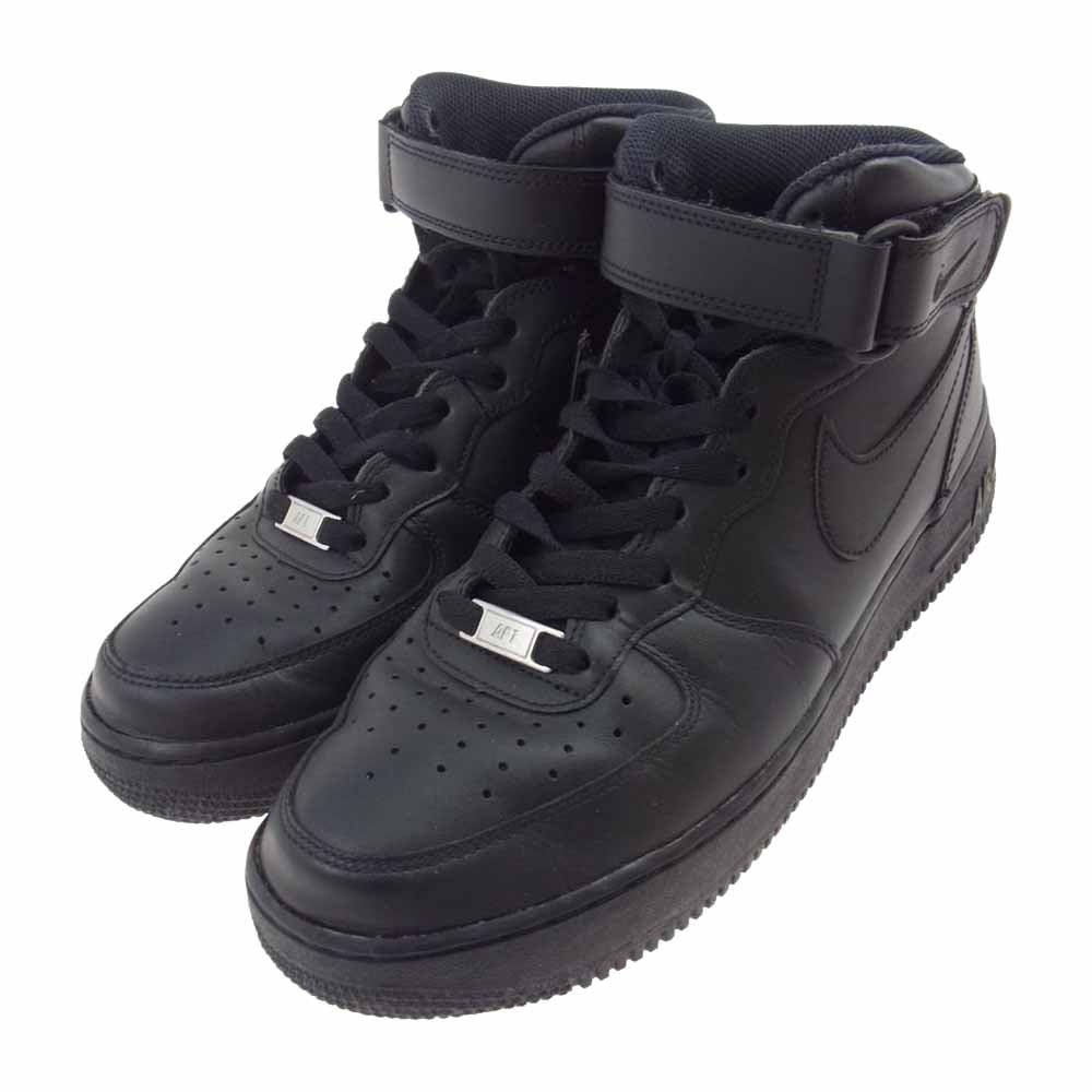 NIKE ナイキ 308497-006 AIR FORCE 1 AF1 MID 07 エアフォースワン ミッドカット スニーカー ブラック系 27cm【中古】