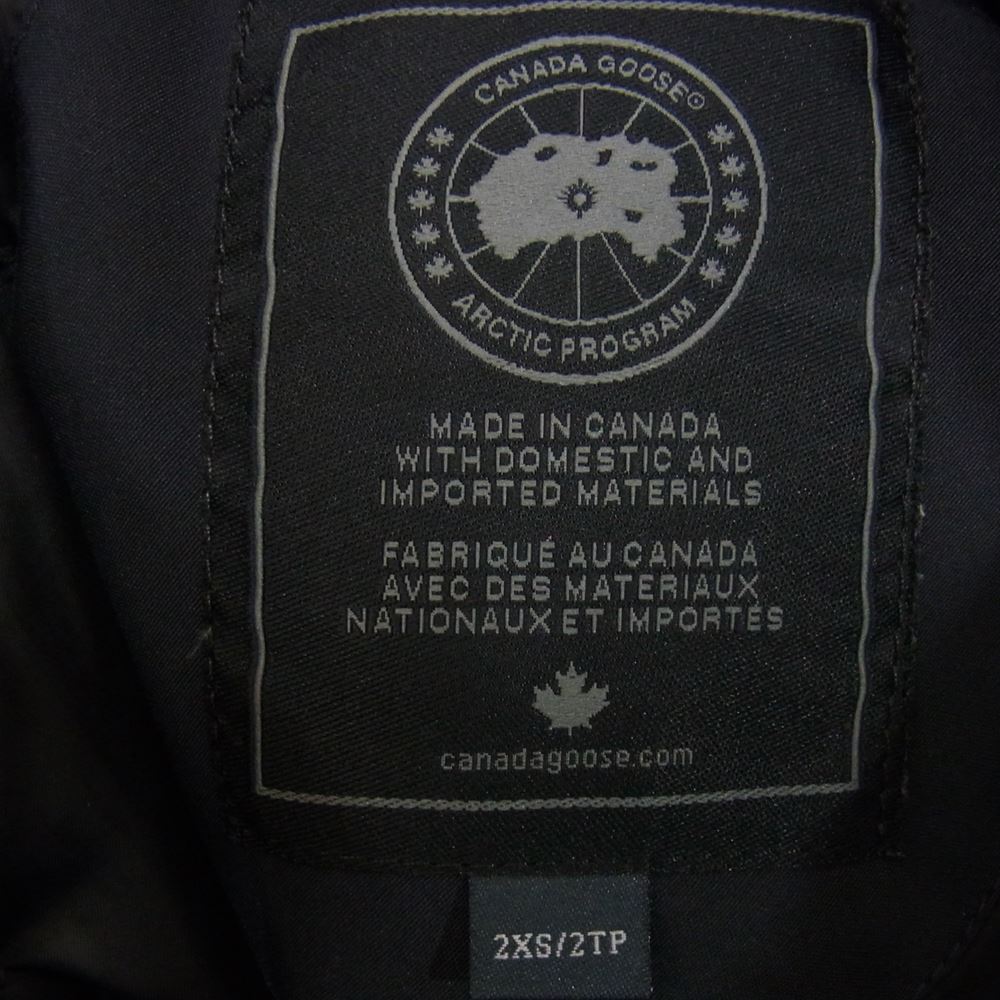 CANADA GOOSE カナダグース 3426MB 国内正規品 サザビーリーグ BLACK LABEL CHATEAU PARKA ブラックレーベル シャトー パーカ ネイビー系 ２XS【中古】