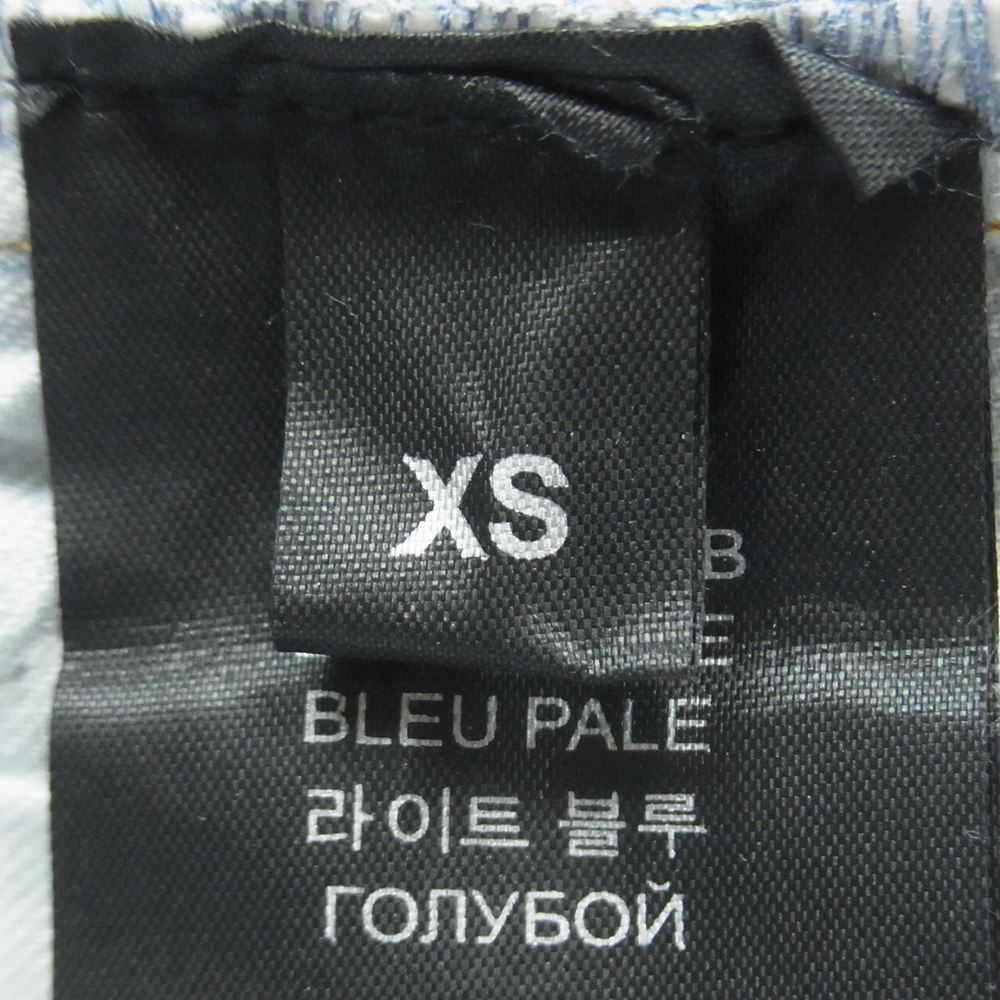 VETEMENTS ヴェトモン 21AW MA52PA720B COUTURE STRAIGHT LEG DENIM トライバルプリント ストレート デニム パンツ インディゴブルー系 XS【中古】