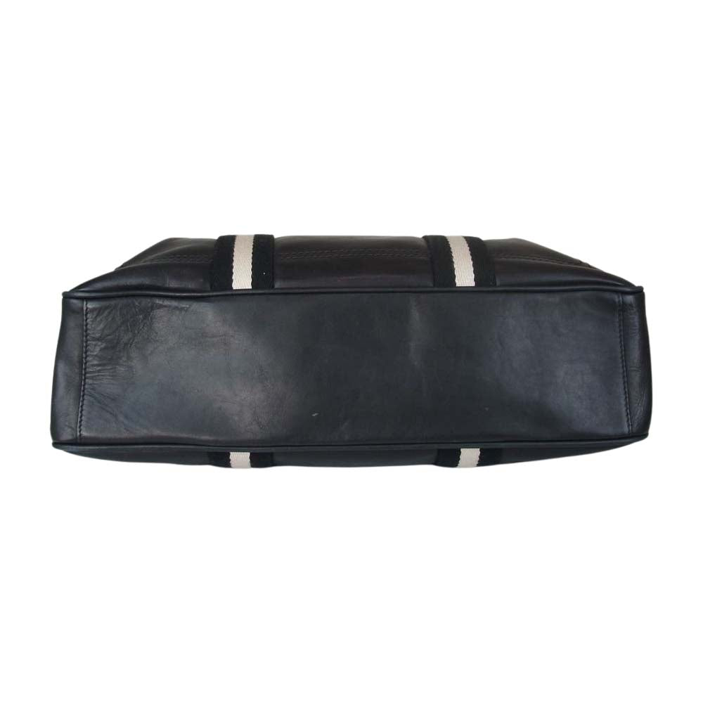 BALLY バリー TAJEST-MD レザー バッグ ブリーフケース ブラック系【中古】