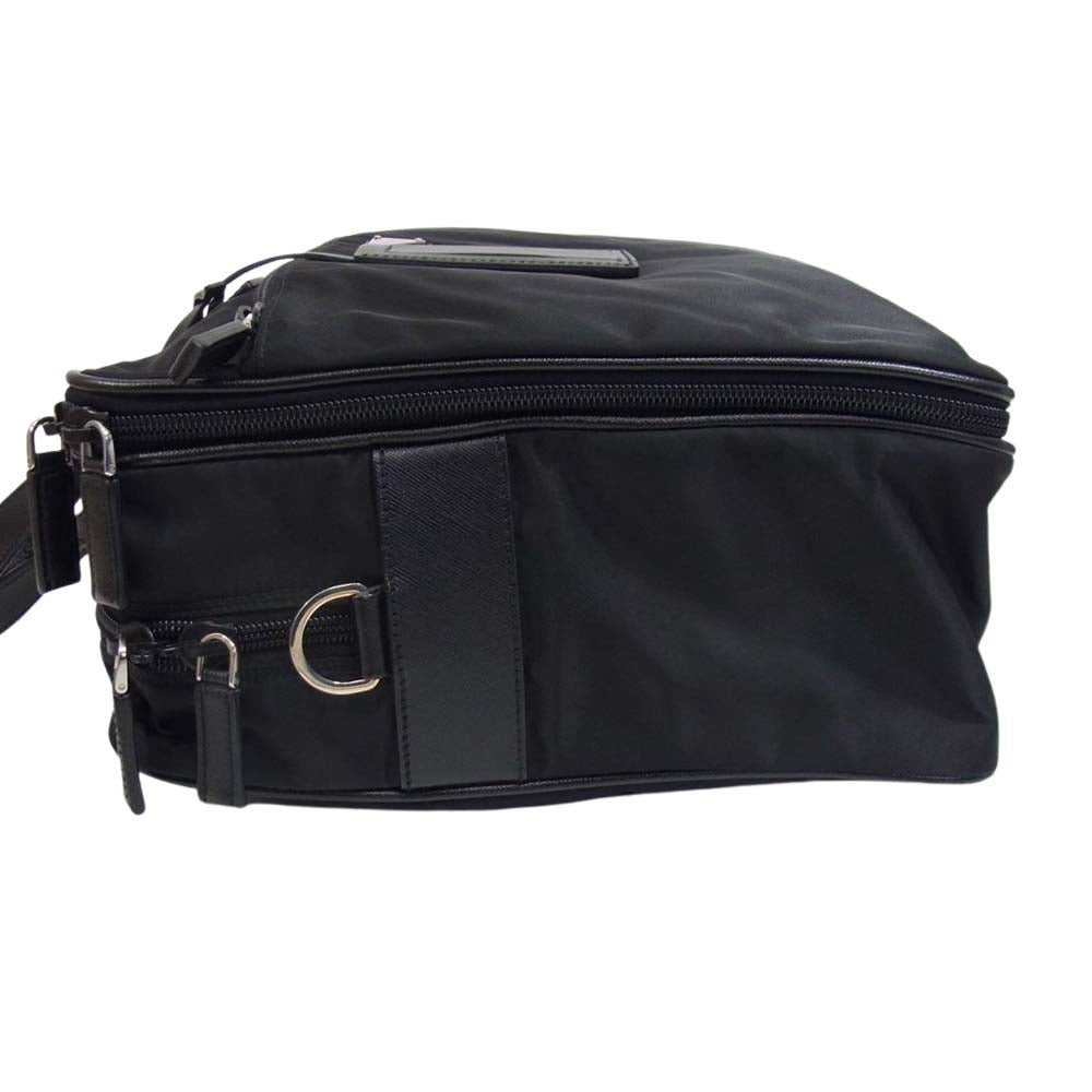 PRADA プラダ 2VE407  2WAY ナイロン トート ショルダー バッグ ブリーフケース ブラック系【中古】