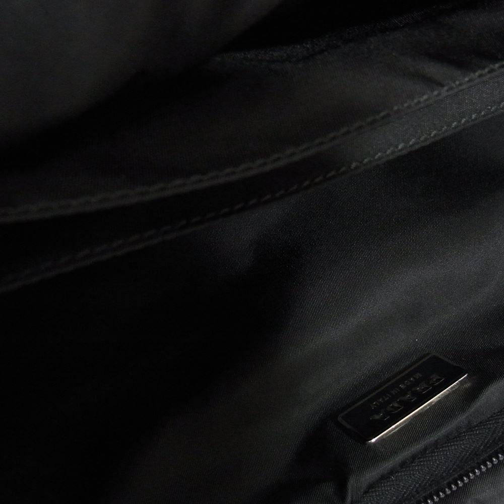 PRADA プラダ 2VE407  2WAY ナイロン トート ショルダー バッグ ブリーフケース ブラック系【中古】