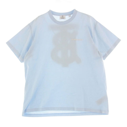 BURBERRY バーバリー 8048847 国内正規品 ラバーロゴ バックプリント Tシャツ ライトブルー系 S【中古】
