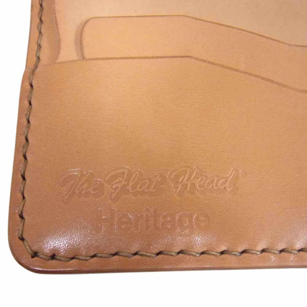 THE FLAT HEAD ザフラットヘッド FH-WL004C ヘリテイジシリーズ 多指革 コンチョ付き レザー ロングウォレット 長財布 ブラック系 ブラウン系【中古】