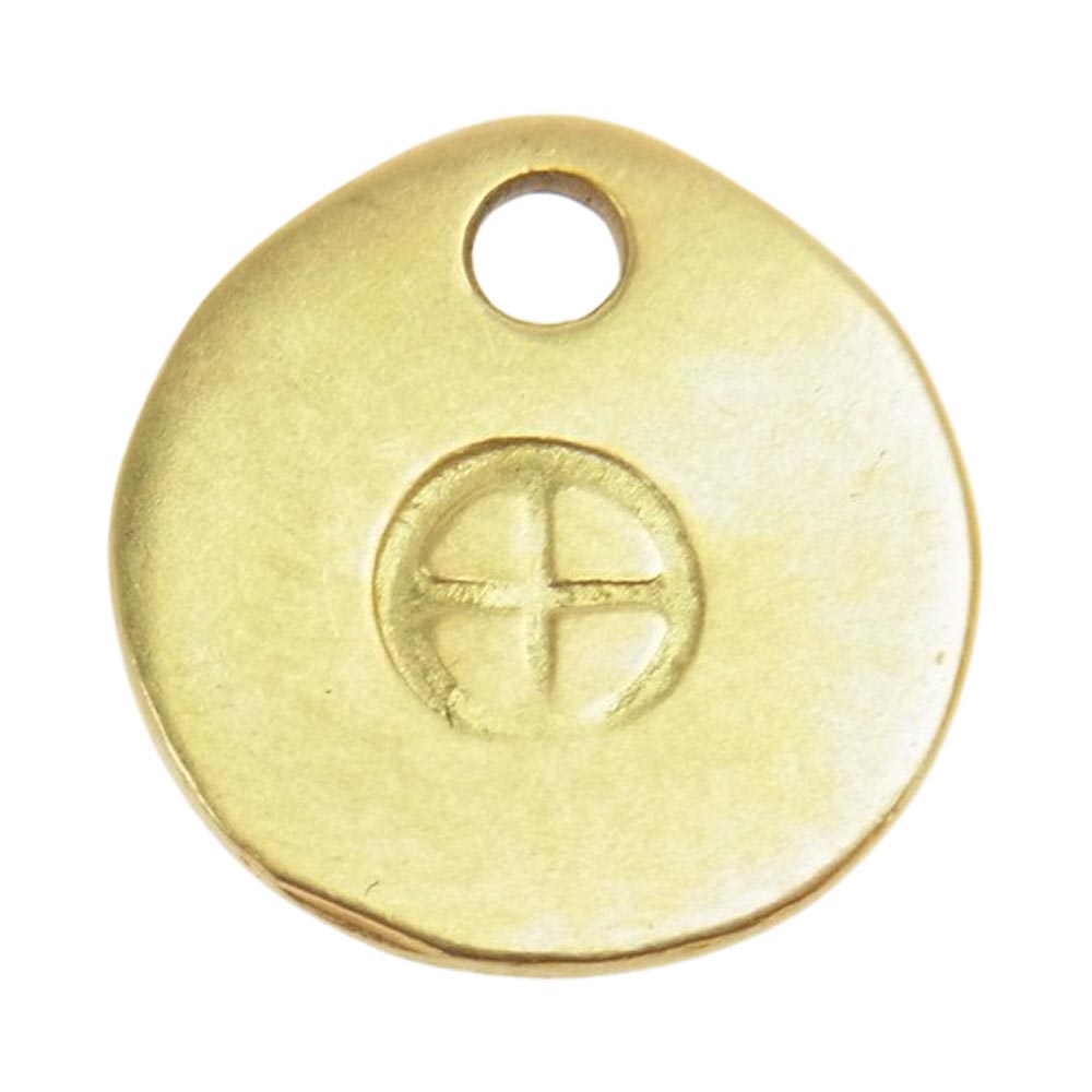 WINGROCK ウィングロック 18K 全金 メタル タタキ ペンダント トップ ゴールド系【中古】