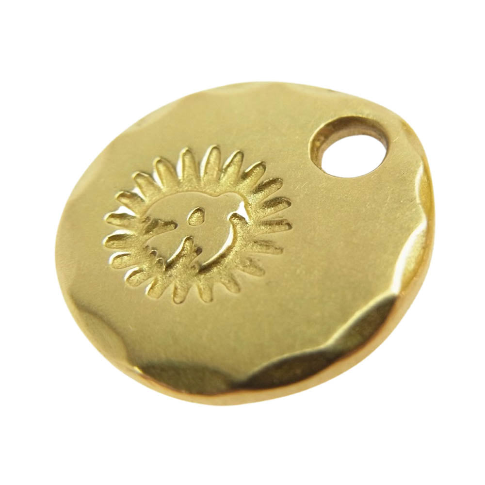 WINGROCK ウィングロック 18K 全金 メタル タタキ ペンダント トップ ゴールド系【中古】