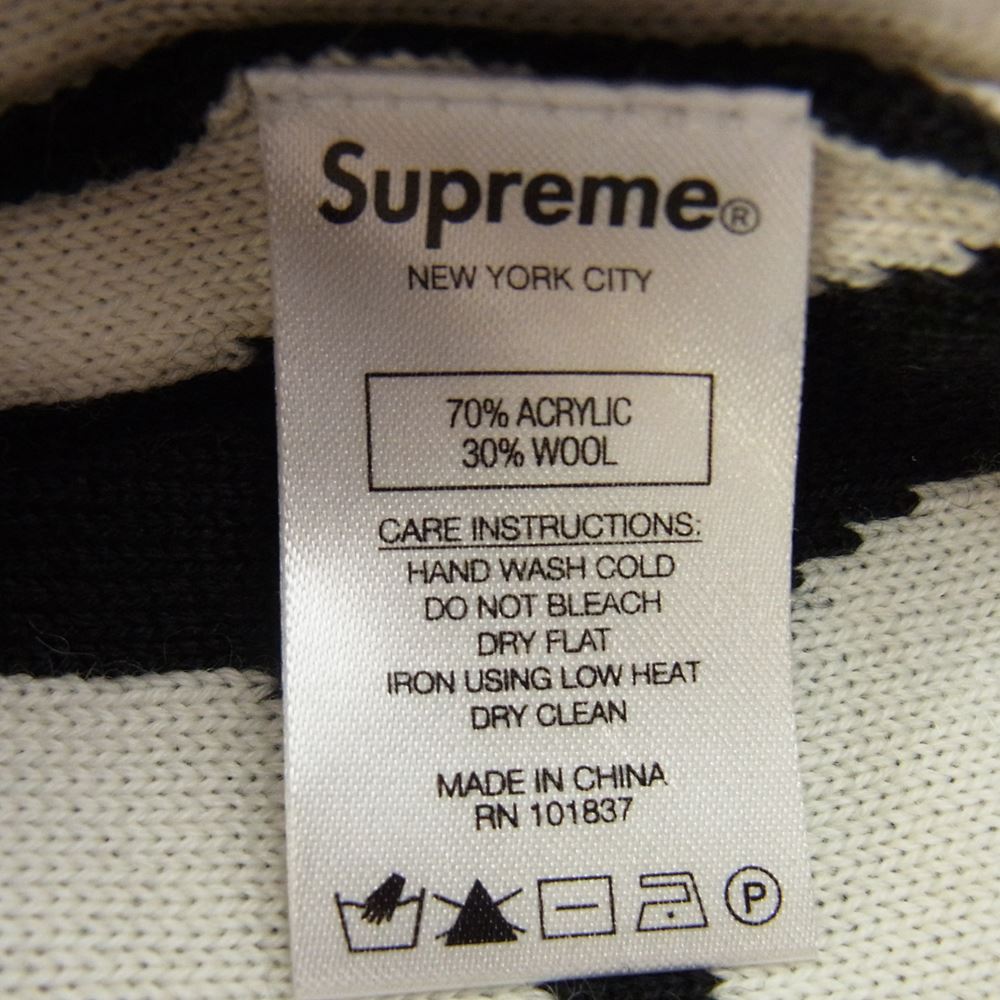 Supreme シュプリーム 20AW Fuck Sweater セーター ニット ブラック系 ホワイト系 M【美品】【中古】