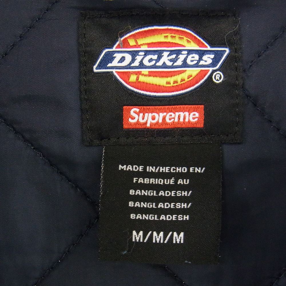 Supreme シュプリーム 21AW Dickies Quilted Work Jacket ディッキーズ キルト ジャケット ブルー系 M【極上美品】【中古】