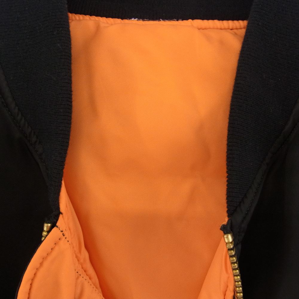 Supreme シュプリーム 20AW Globe MA-1 ボンバー ミリタリー ジャケット ブラック系 M【中古】