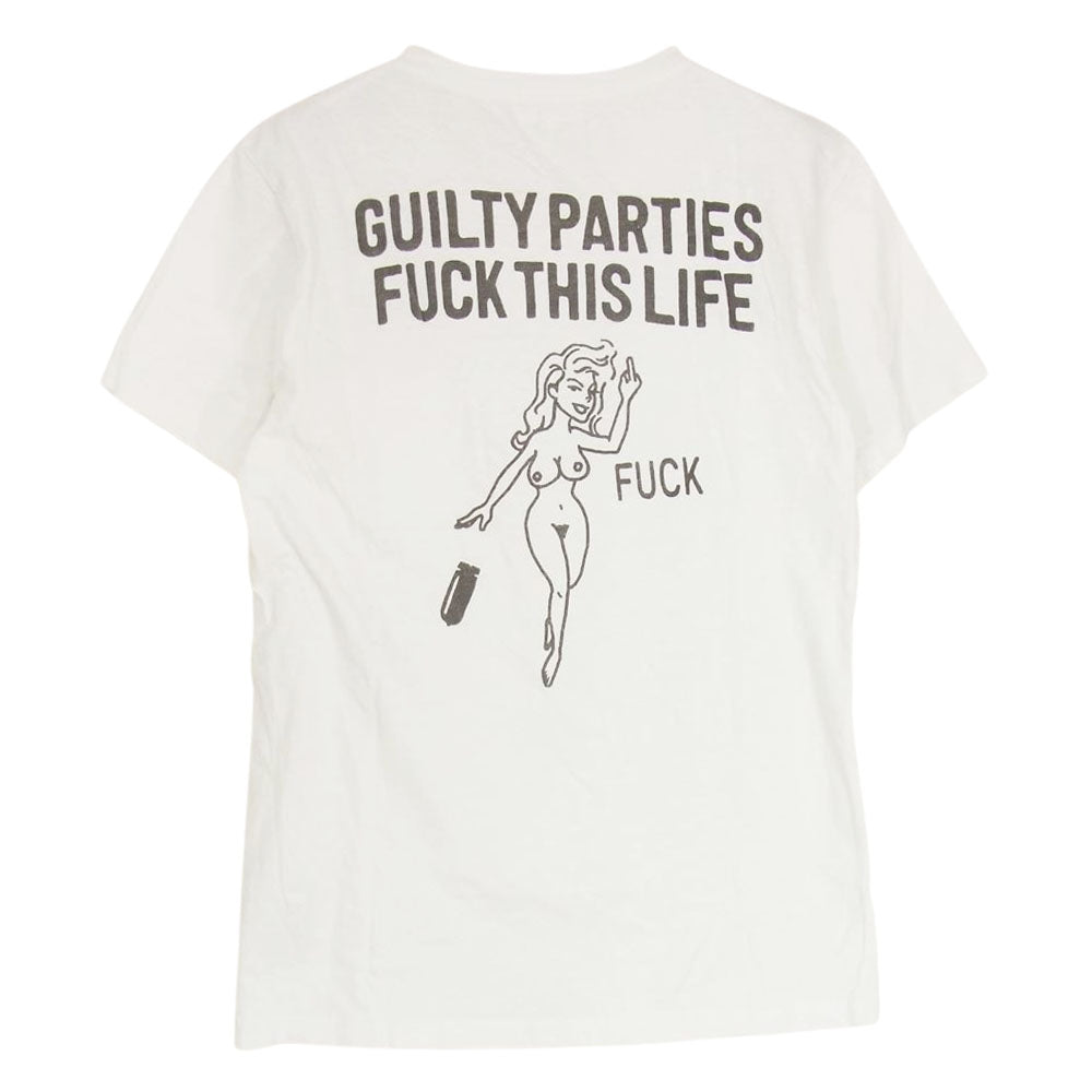 WACKO MARIA ワコマリア RUDEES プリント Tシャツ ホワイト系 M【中古】