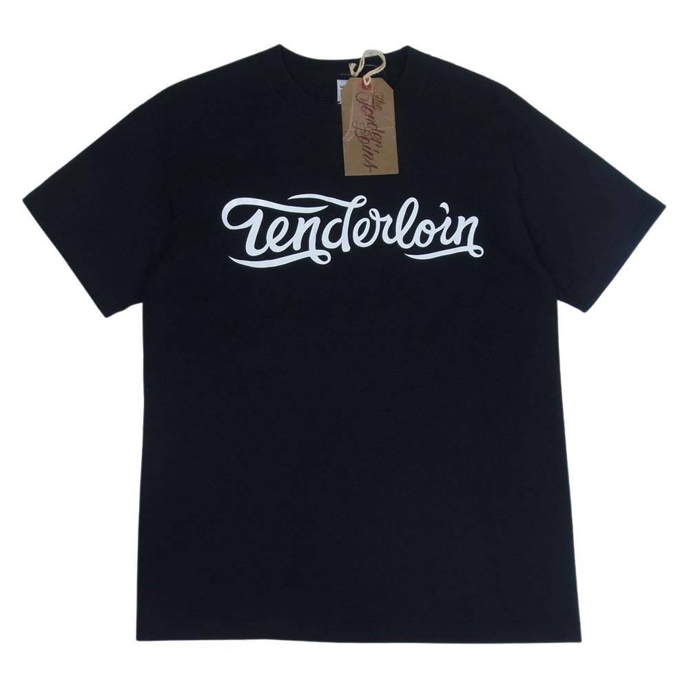 TENDERLOIN テンダーロイン T-TEE NEW.B ロゴ プリント 半袖 Tシャツ ブラック系 M【中古】