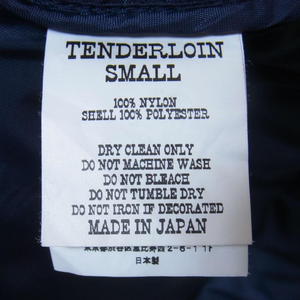 TENDERLOIN テンダーロイン 16AW T-NRA RACING VEST レーシング ベスト 中綿 ネイビー系 S【中古】