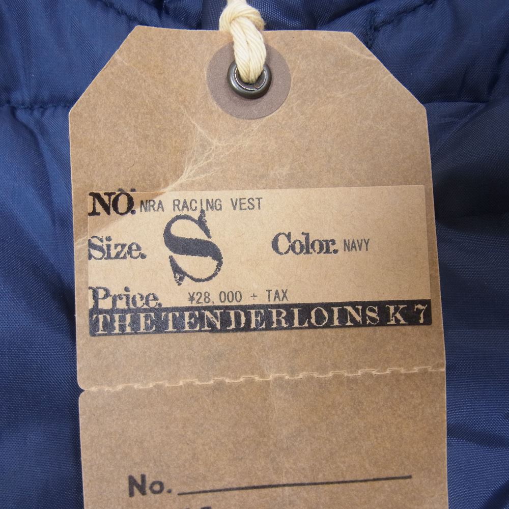 TENDERLOIN テンダーロイン 16AW T-NRA RACING VEST レーシング ベスト 中綿 ネイビー系 S【中古】
