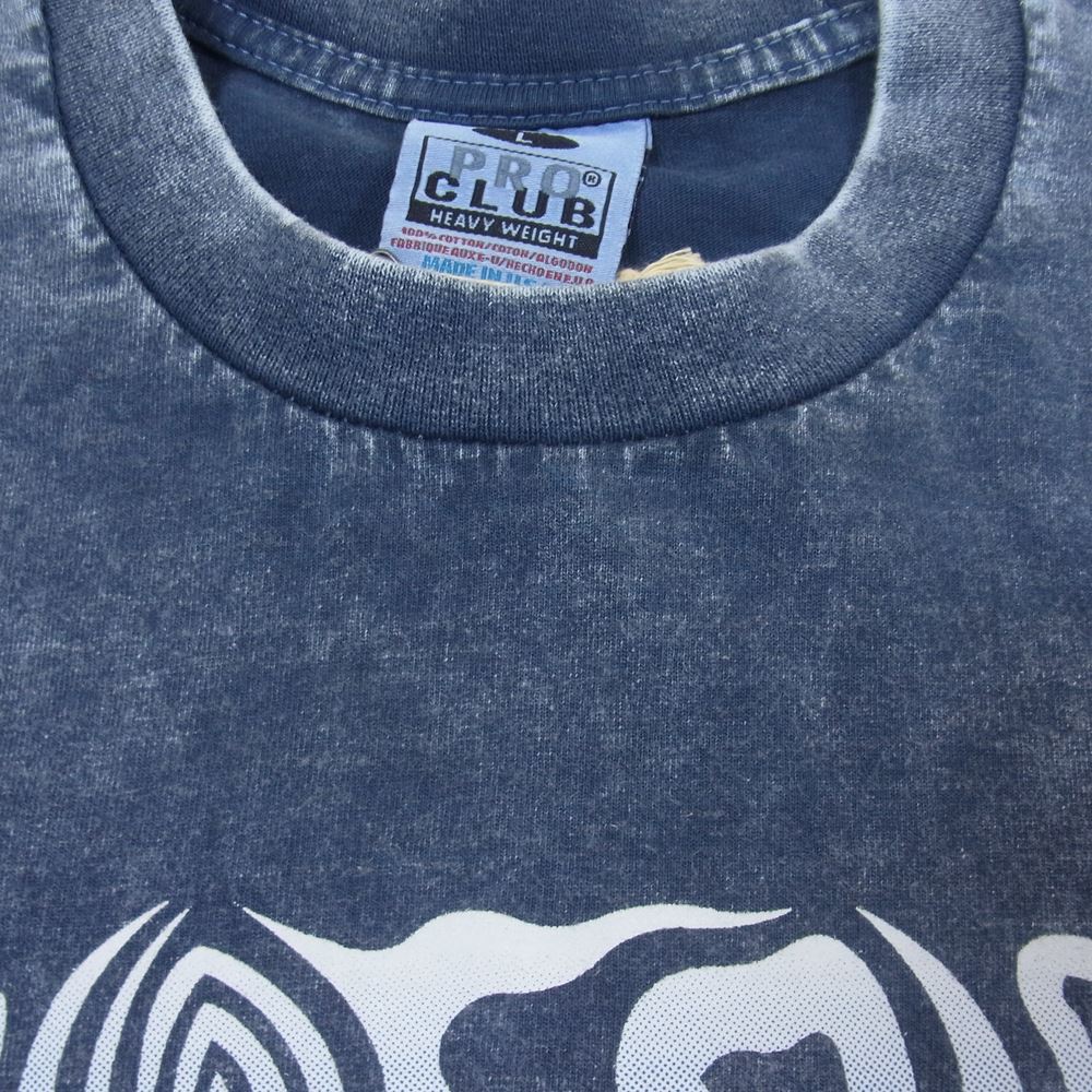 TENDERLOIN テンダーロイン 19SS T-TEE ACID WASH ロンT 長袖 Tシャツ ネイビー系 L【美品】【中古】