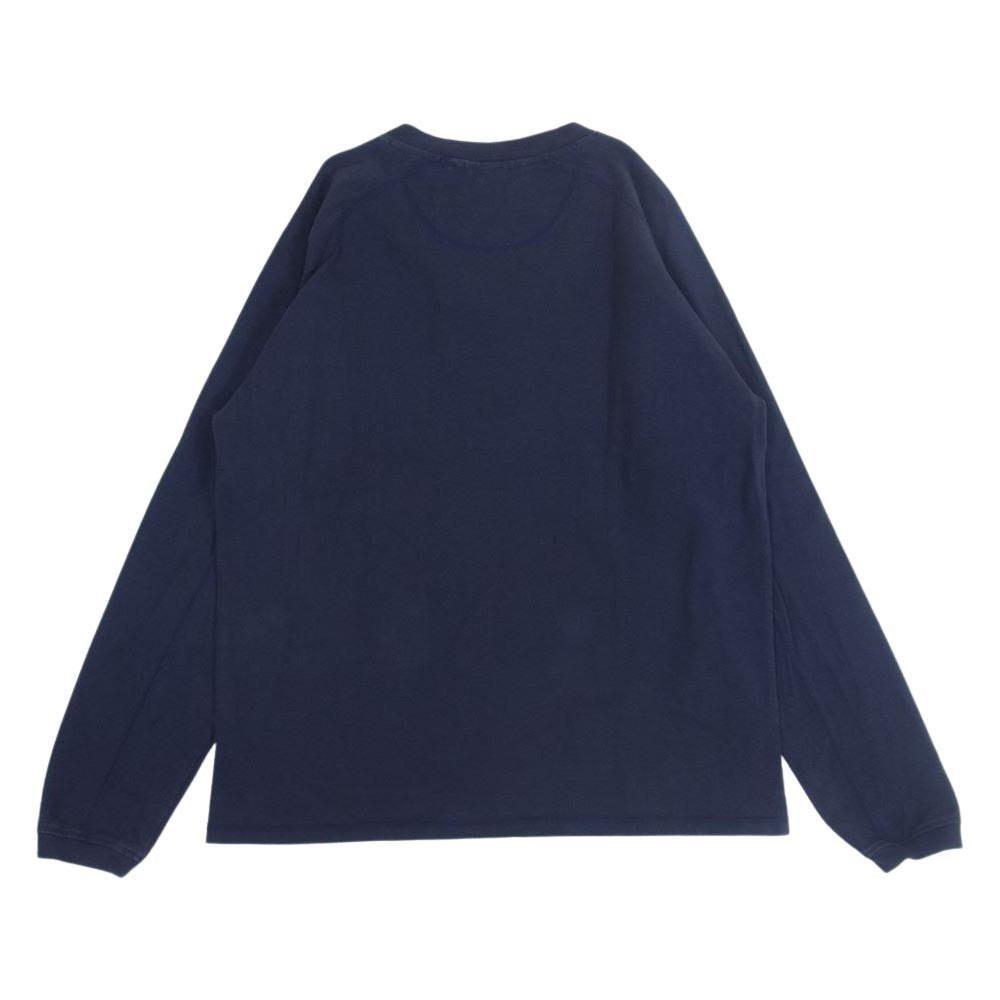 TENDERLOIN テンダーロイン 20AW T-FLEEDOM SLEEVE CUT&SEW  フリーダム スリーブ カットソー ネイビー系 S【中古】