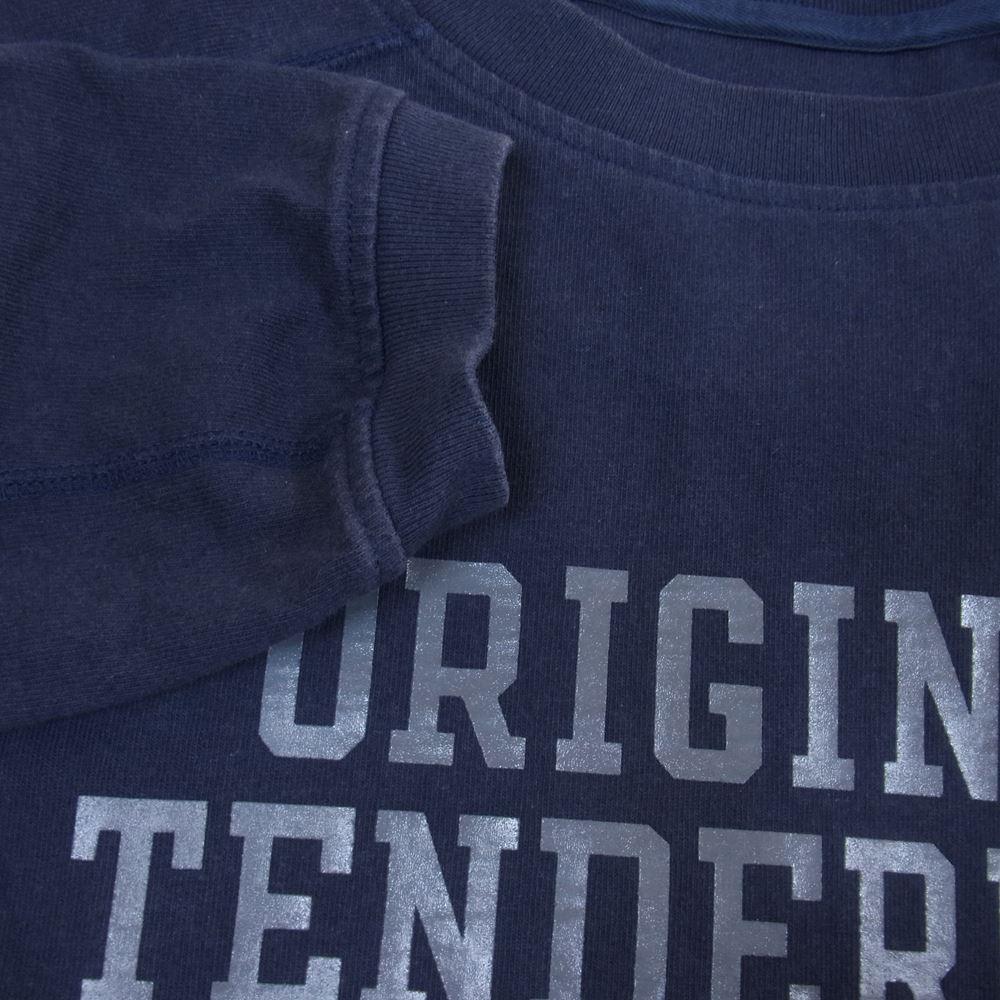 TENDERLOIN テンダーロイン 20AW T-FLEEDOM SLEEVE CUT&SEW  フリーダム スリーブ カットソー ネイビー系 S【中古】