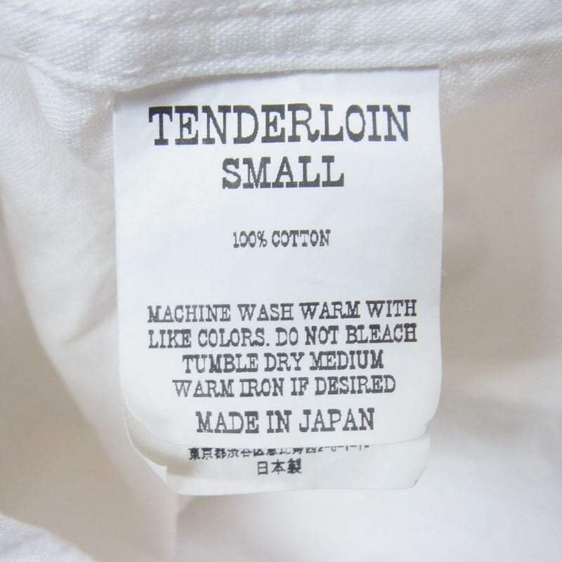 TENDERLOIN テンダーロイン T-STAND SHT CHAMBRAY L/S スタンダード シャンブレーシャツ ホワイト系 S【中古】