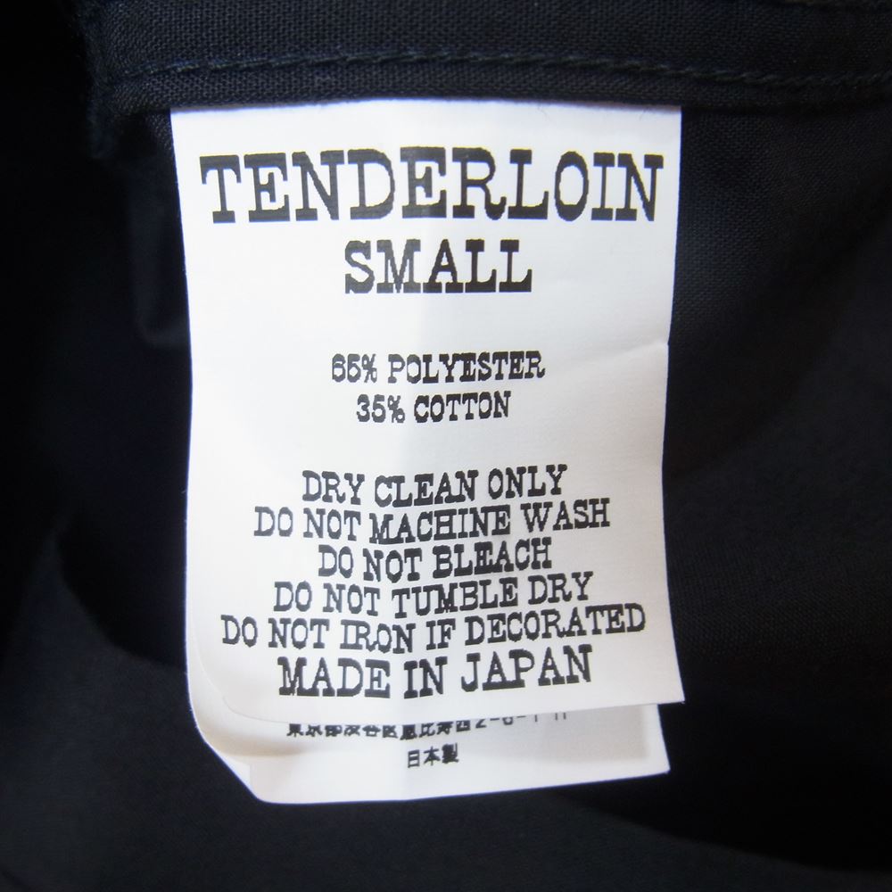TENDERLOIN テンダーロイン T-F.C SHT 刺繍 チャイナ シャツ ブラック系 S【美品】【中古】