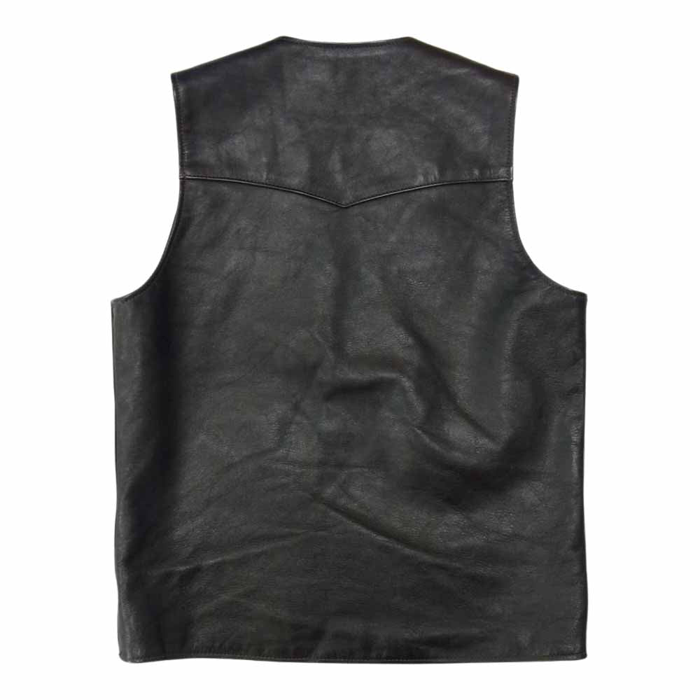 The REAL McCOY'S ザリアルマッコイズ BUCO ブコ ホースハイド レザー ベスト ブラック系 38【中古】