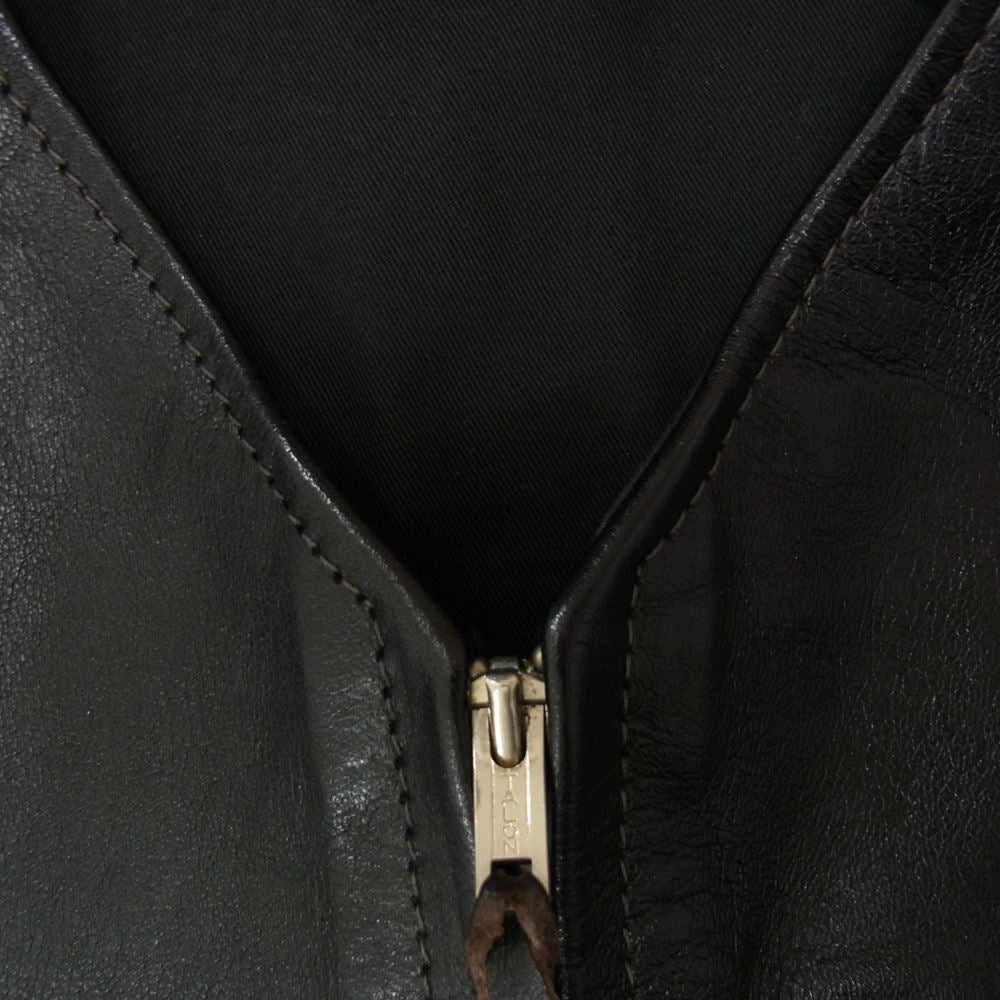 The REAL McCOY'S ザリアルマッコイズ BUCO ブコ ホースハイド レザー ベスト ブラック系 38【中古】