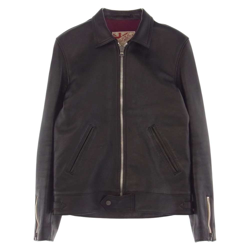 ADDICT CLOTHES アディクトクローズ シープ レザー ジャケット ブラック系 36【中古】