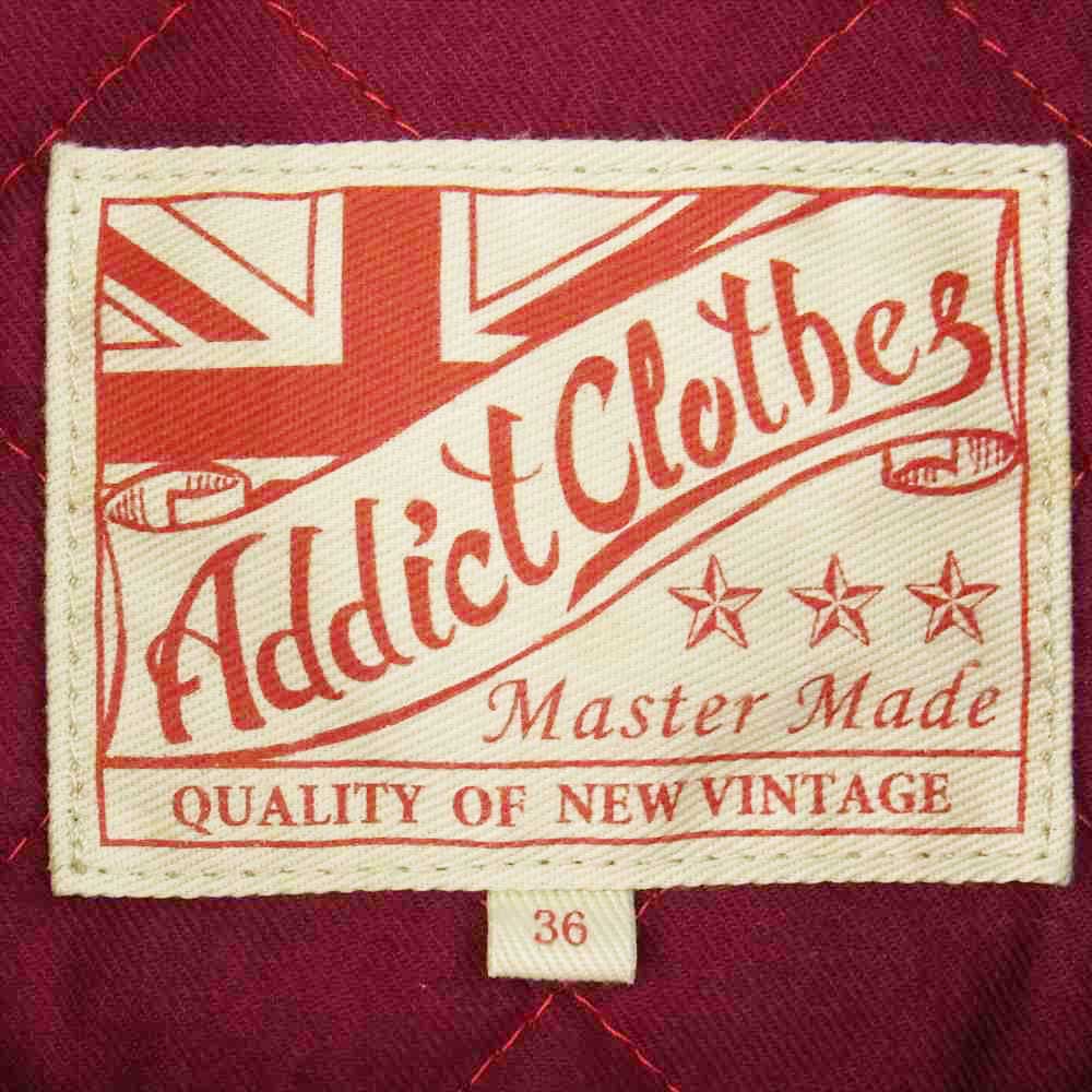 ADDICT CLOTHES アディクトクローズ シープ レザー ジャケット ブラック系 36【中古】