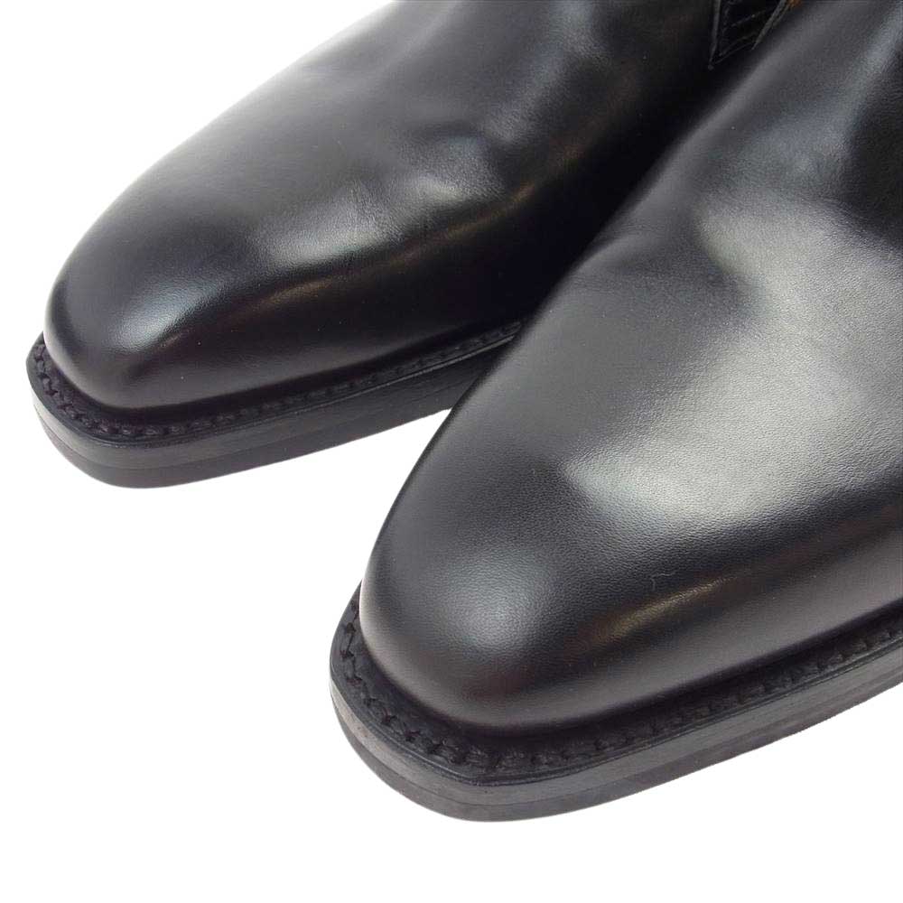 CROCKETT&JONES クロケットアンドジョーンズ 5072 TETBURY 348 LAST BLACK CALF ブラックカーフ テットベリー チャッカブーツ ブラック系 9E【極上美品】【中古】