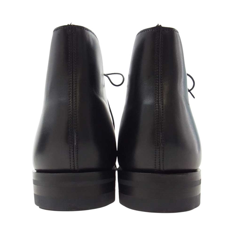 CROCKETT&JONES クロケットアンドジョーンズ 5072 TETBURY 348 LAST BLACK CALF ブラックカーフ テットベリー チャッカブーツ ブラック系 9E【極上美品】【中古】