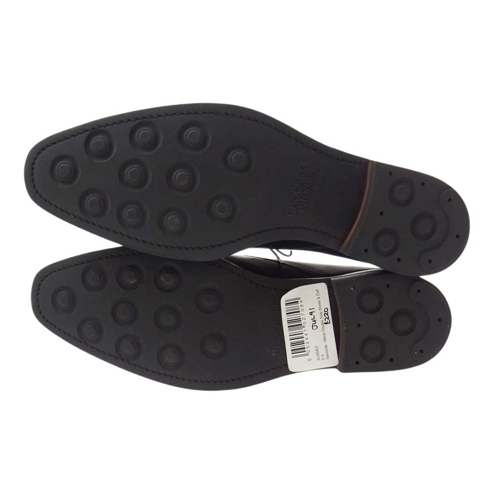 CROCKETT&JONES クロケットアンドジョーンズ 5072 TETBURY 348 LAST BLACK CALF ブラックカーフ テットベリー チャッカブーツ ブラック系 9E【極上美品】【中古】