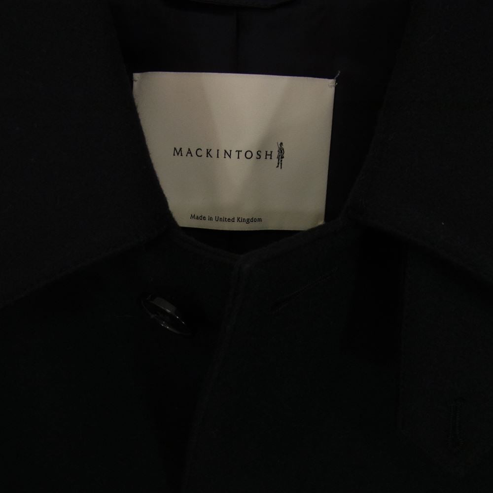 Mackintosh マッキントッシュ 国内正規品 英国製 GTS DUNOON BT GM-1002F ダヌーン ウール ショート ステンカラーコート ネイビー系 34【美品】【中古】